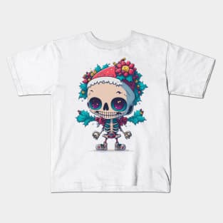 Skeleton Xmas Kids T-Shirt